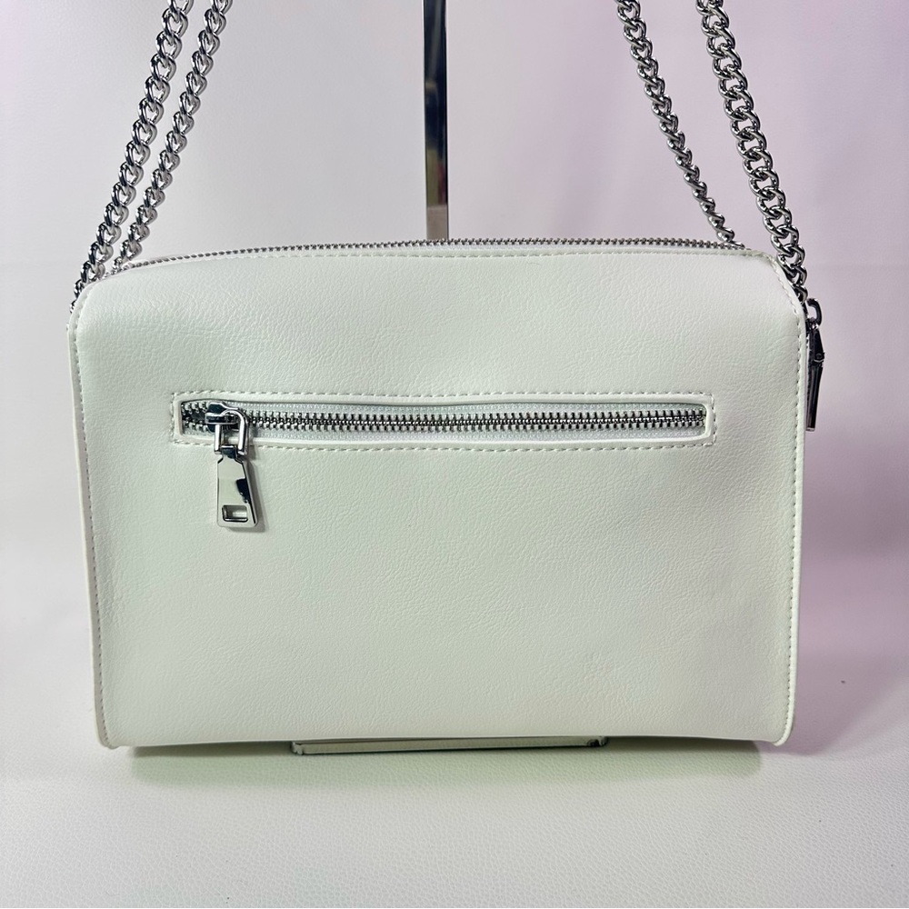 NEW I.N.C. WOMEN’S WHITE/VANILLA BONNIEE STUDDED CROSSBODY BAG - Picture 4 of 11